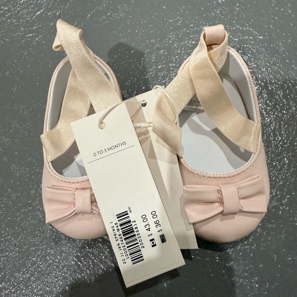 Janie & Jack Ballet Crib Shoe